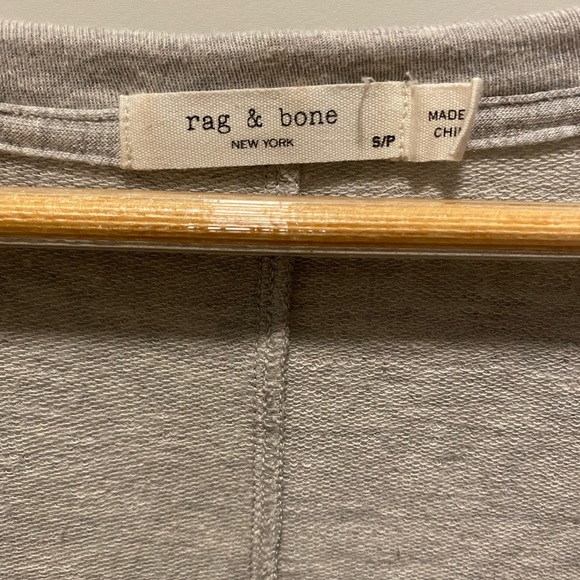 Rag & Bone Marlon Scoop Neck Top - Small Gray - Picture 3 of 3